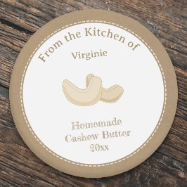 Kraft & Rustic Cashew Butter Label Sticker