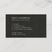 KRAFT RUSTIC FLORAL BIRDHOUSE REAL ESTATE REALTOR VISITEKAARTJE (Achterkant)