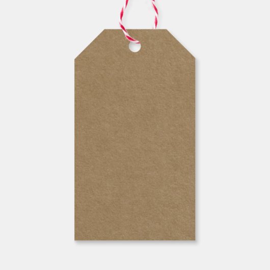 Kraft Rustic Kerstmis  Truck String Lights Cadeaulabel (Achterkant)