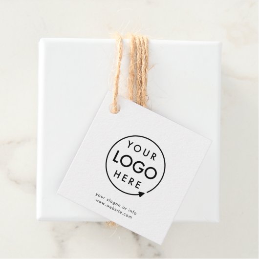 Kraft Rustic Logo | Bedrijfs Modern minimalistisch Bedankjes Labels (In situ)