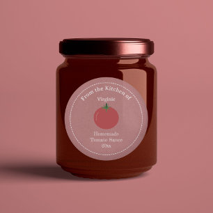 Kraft & Rustic Tomato Sauce Label Sticker