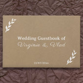 Kraft & Rustic Wedding Guest Book Gastenboek