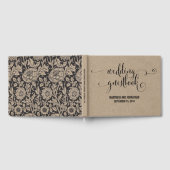 Kraft rustiek modern we doen bruiloft gastenboek (Volledig)