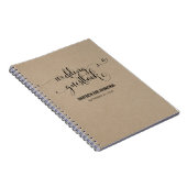 Kraft rustiek modern we doen bruiloft gastenboek notitieboek (Rechterzijde)