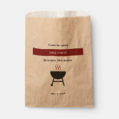 Kraft & Rustieke BBQ Party Verjaardag Bedankzakje (Voorkant)
