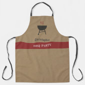 Kraft & Rustieke BBQ Schort (Voorkant)