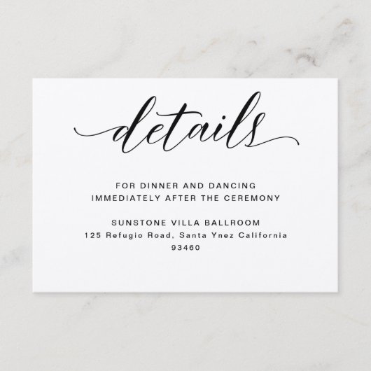 Kraft, rustieke bruiloft Details Behuizing Kaart (Voorkant)