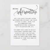 Kraft, Rustieke Bruiloft Informatie Behuizing Kaar Informatiekaartje (Voorkant)