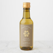 Kraft & Rustieke Honing of Mead Bottle Label Stick Wijn Etiket (Voorkant)