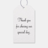 Kraft rustige hert antler bruiloft cadeau labels cadeaulabel (Achterkant)