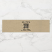 Kraft scan menu QR-code restaurant afhaalmaaltijd Waterfles Etiket (Enkel label)