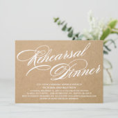 KRAFT SCRIPT 2 | REHEARSAL DINNER INVITE KAART (Staand voorkant)