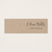 Kraft Script Stud die juwelen weergeven Kaart (Voorkant)