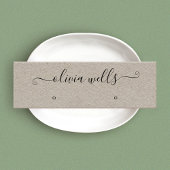 Kraft Signature Script Stud Earning Display Mini Visitekaartje