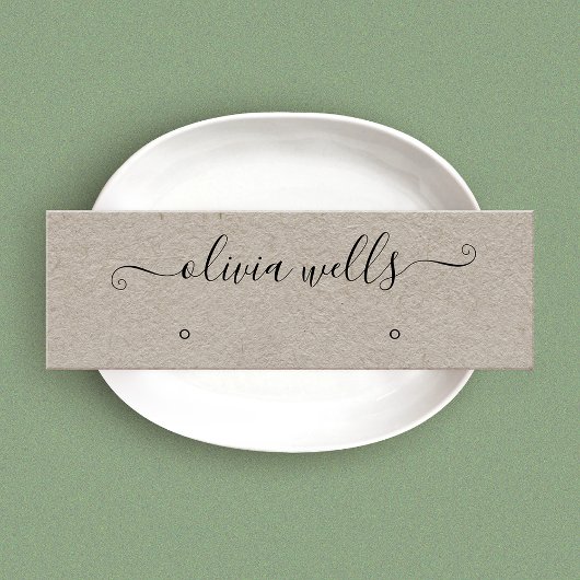 Kraft Signature Script Stud Earning Display Mini Visitekaartje