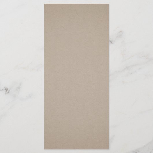 Kraft Simple calligraphy rustic greenery bruiloft Menu (Achterkant)