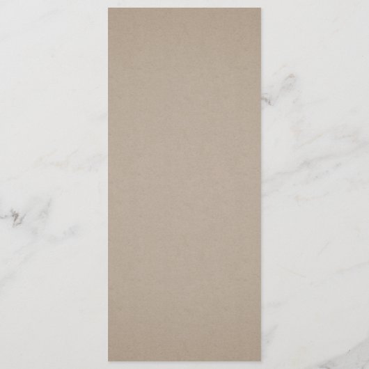 Kraft Simple calligraphy rustic greenery bruiloft Menu (Achterkant)