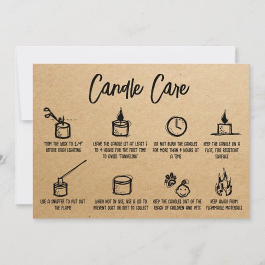 Kraft Simple Candle Care - Bedankt voor het toevoe (Voorkant)