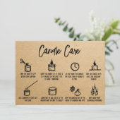 Kraft Simple Candle Care - Bedankt voor het toevoe (Staand voorkant)