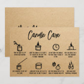 Kraft Simple Candle Care - Bedankt voor het toevoe (Voorkant / Achterkant)