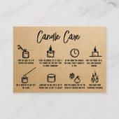 Kraft Simple Candle Care - Bedankt voor het toevoe Informatiekaartje (Voorkant)