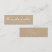 Kraft Simple Handmade Craft Mini Visitekaartje (Voorkant / Achterkant)