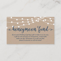 Kraft-snaarlampen, Navy Blue, Honeymoon Fund