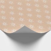 Kraft Snowflake Kerstmis Cadeaupapier (Hoek)