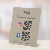 Kraft Social Media Qr Code Logo Facebook Instagram