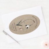 Kraft Spring Honey Label met Snowdrop Bloembij (Envelop)