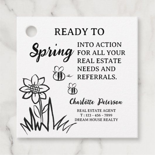Kraft Spring Real Estate Pop by Gift Labels (Voorkant)