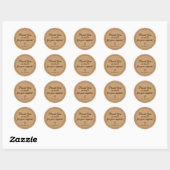 Kraft Steek Bedankt Zakelijke Sticker (Vel)
