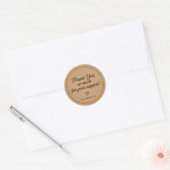 Kraft Steek Bedankt Zakelijke Sticker (Envelop)