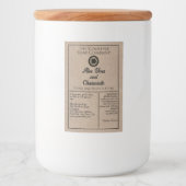 Kraft stijl cosmetica flesetiket met logo voedselcontainer etiket (Voorkant)