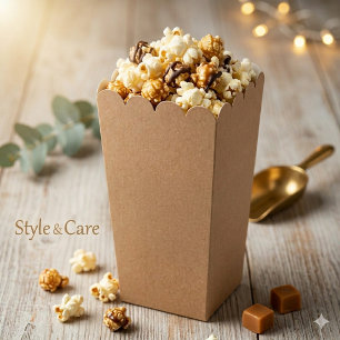 Kraft Stijl Popcorn Favor Dozen voor Elke Gebeurte Bedankdoosjes