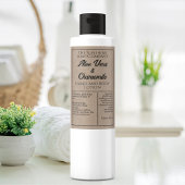 Kraft-stijl waterdichte cosmetische flessenetiket voedselcontainer etiket