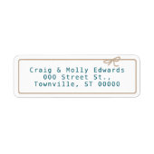 Kraft String Address Etiket (Voorkant)