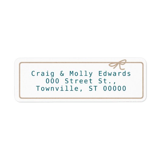 Kraft String Address Etiket (Voorkant)