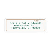 Kraft String Address Etiket (Voorkant)