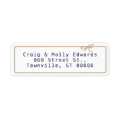 Kraft String Address Etiket (Voorkant)