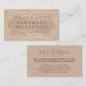 Kraft String Lights Spa Bath Soak Body Butter Soap Visitekaartje (Voorkant / Achterkant)