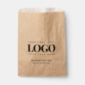 Kraft Style Business Company Logo Tekst papieren z Bedankzakje (Voorkant)