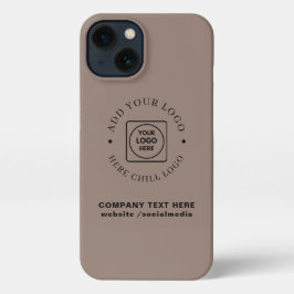 Kraft Style Custom Business Logo iphone case 13 Hoesje