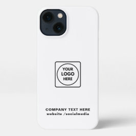 Kraft Style Custom Business Logo iphone case 13 Hoesje