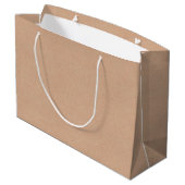 Kraft Style Large Gift Bag Charming Gift Packaging Groot Cadeauzakje (Achterkant Gekanteld)
