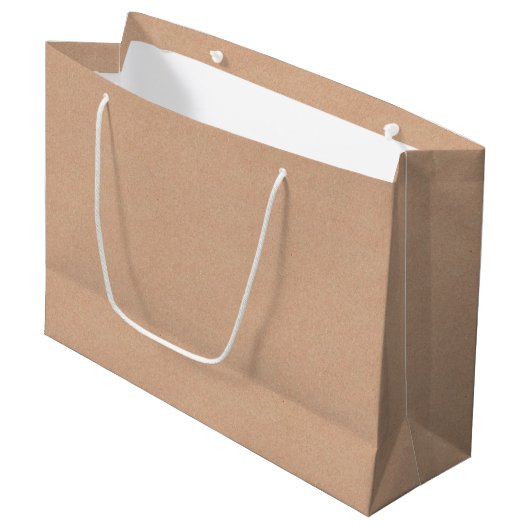 Kraft Style Large Gift Bag Charming Gift Packaging Groot Cadeauzakje (Voorkant Gekanteld)