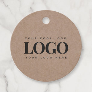 Kraft Style Rechthoek Logo Eenvoudig minimaal bedr Bedankjes Labels