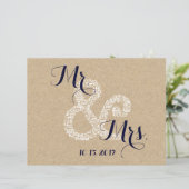 Kraft Sunflower Bride Wedding Program Flyers (Staand voorkant)