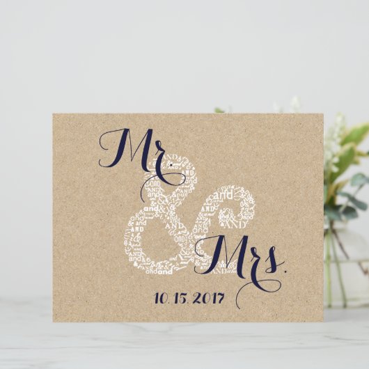 Kraft Sunflower Bride Wedding Program Flyers (Staand voorkant)