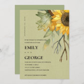 KRAFT SUNFLOWER FLORAAL WE HEBBEN DE KNOT KAART GE (Voorkant / Achterkant)